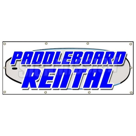 Signmission PADDLE BOARD RENTAL BANNER SIGN paddleboard stand up rent sales boats B-96 Paddle Board Rental